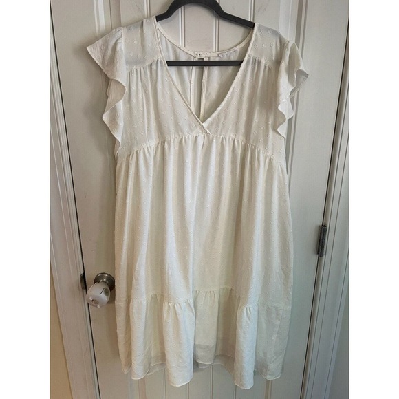 Chic Soul Sweet Honey Bee‎ Dress White Swiss Dot Size 2XL - Picture 2 of 6